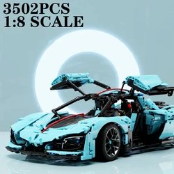 3502PCS S9 Sports Car Building Blocks City Racing Sports Car Model Bricks Desktop Decoration Toys For Kids Holiday Gifts