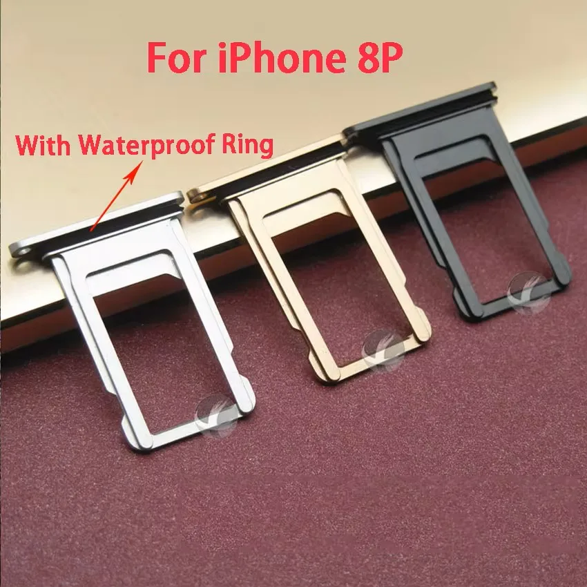 SIM Card Tray for iPhone 7P 8P Plus Reader Connector Socket Holder Slot Replacement Parts
