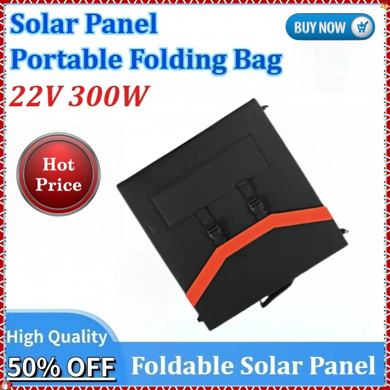 

300W Foldable Solar Panel Newly upgraded 22V Portable Folding Bag Battery Charger for Phone Outdoor PowerBank Camping Waterproof