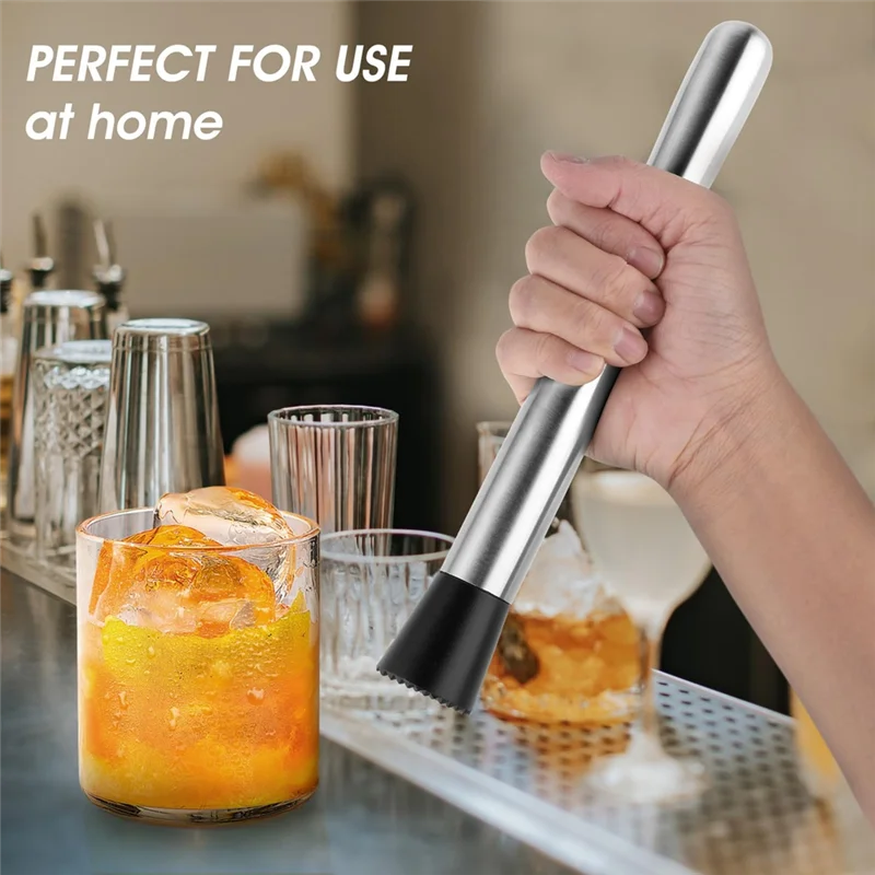 

AB66-20 Pcs Muddler For Drinks-Stainless Steel Bar Tool, Muddler For Cocktails, Mullers, Ice Crusher, Home Bars Accessories