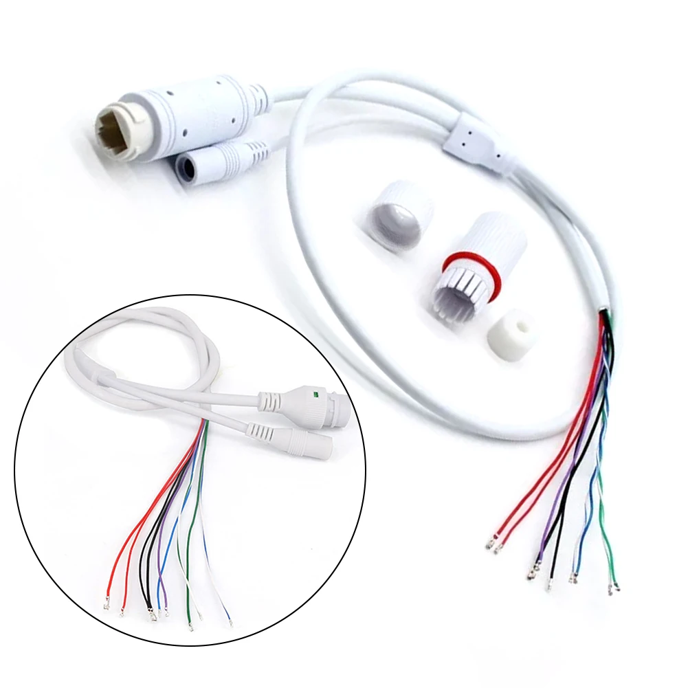 For CCTV IP Cameras Built-in 48V POE CCTV IP Camera Cable Security Surveillance 4PIN And 2PIN Wires 70cm Length