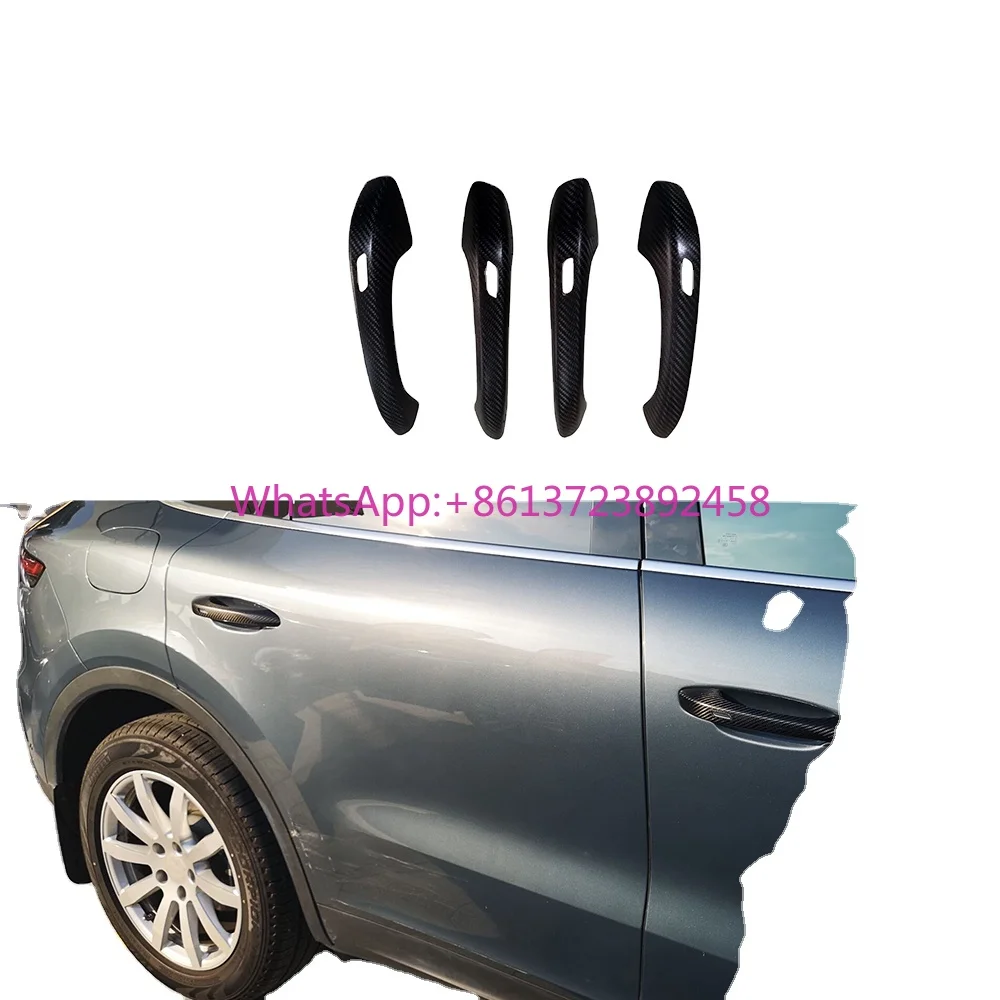 

Carbon Fiber Side Door Handle Covers for Porsche Cayenne Turbo GTS Sport 2018