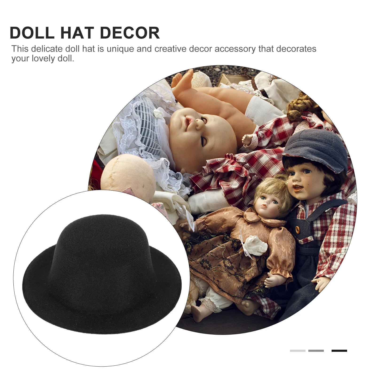 4 Pcs Fedora Small Hat Baby Tankini Blouses Tops for Women Pulled Cloth Hats Ornament