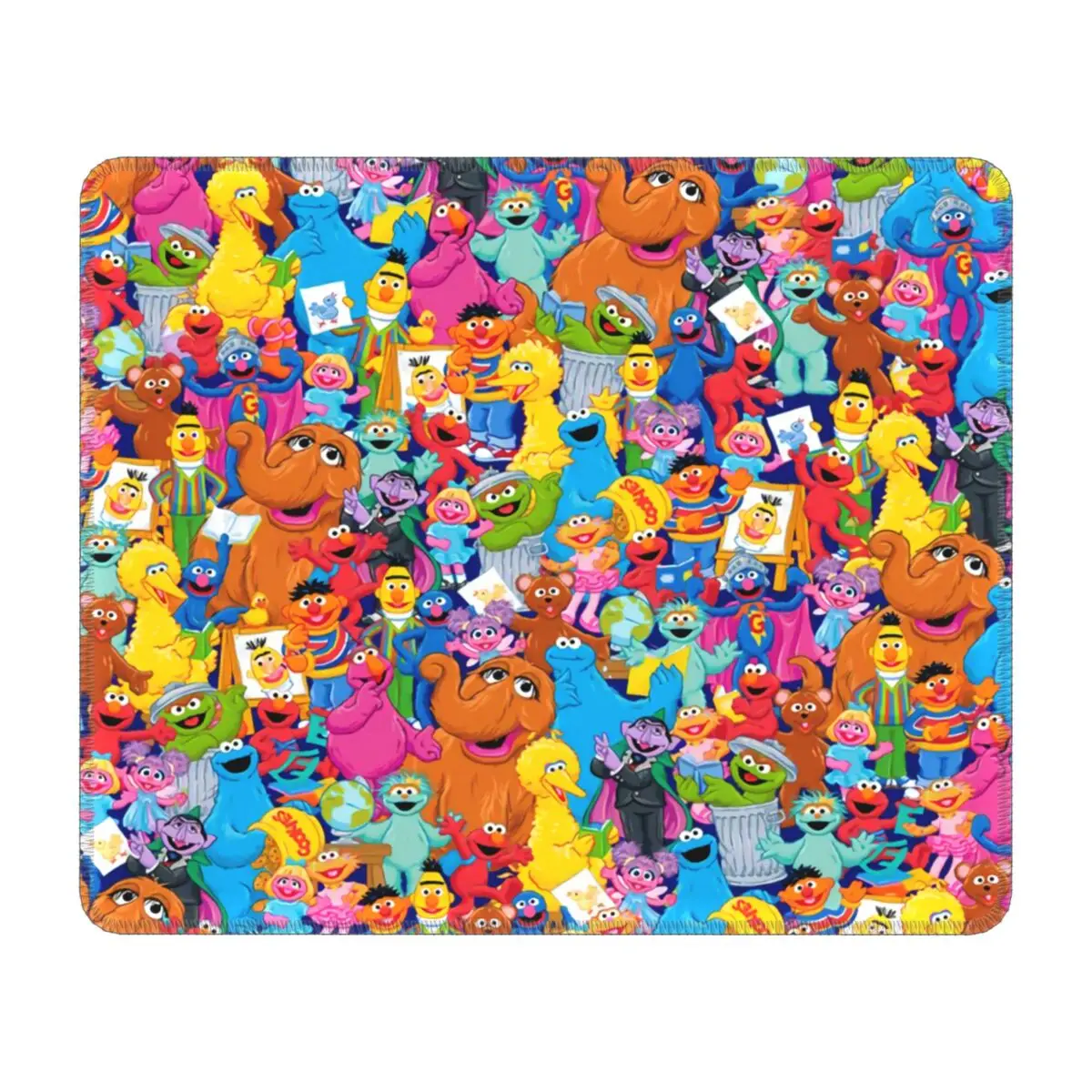 Custom Gaming Mouse Pad Anti-Slip Rubber Base Sesame Street Cookie Monster Mousepad Office Computer Anime Cartoon Mat