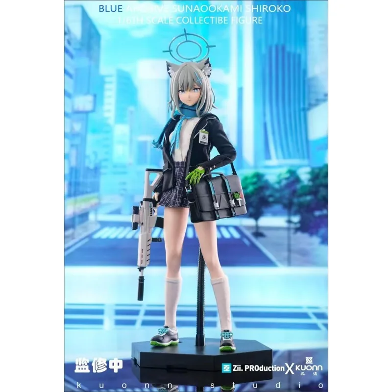 Spot ZII.PRODUCION: Longevidade Estúdio Azul Arquivos Areia Lobo Branco 1/6 Produto Acabado Boneca Móvel Modelo Brinquedo Presente Ornamento