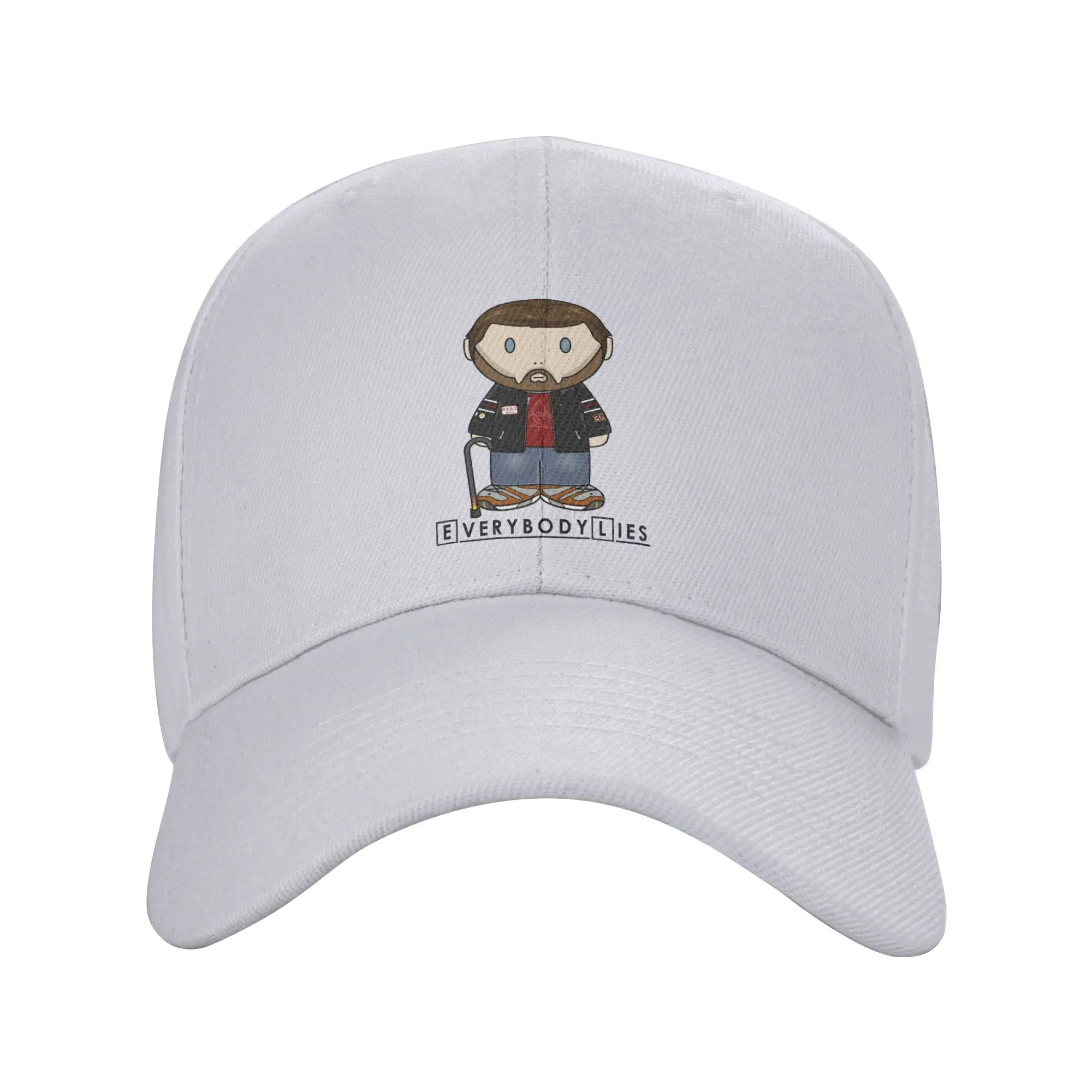 Dr House MD Everybody Lies Minifolk Design Baseball Caps Hip Hop Sun Caps  Hat Adjustable Snapback Caps Sun Hats Summer Caps