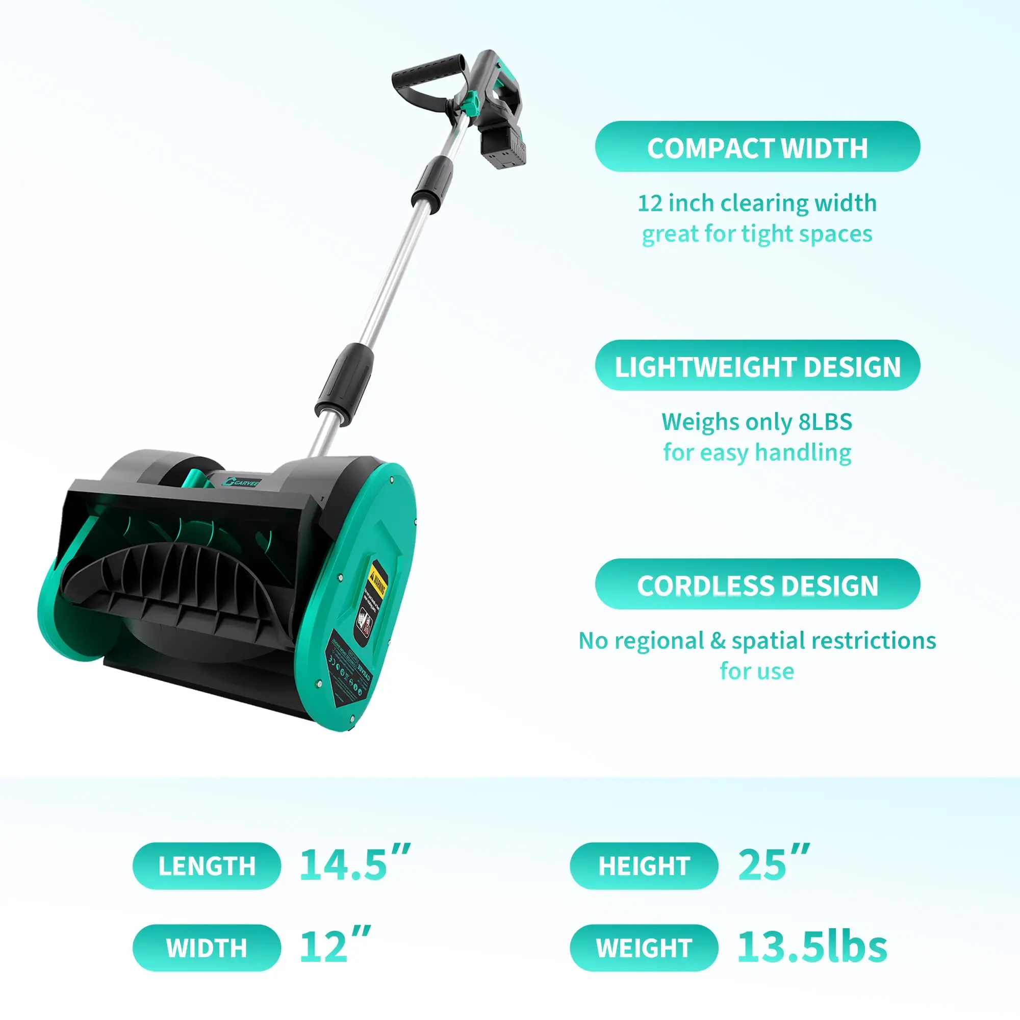 Electric Snow Blower Cordless   Snow Shovel 12