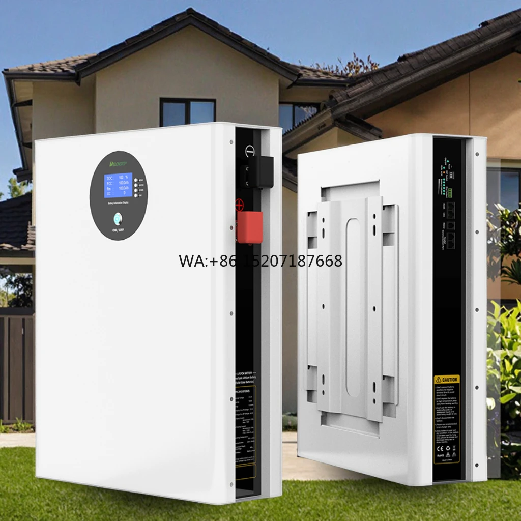 

Lifepo4 Akku 48 В Настенное хранилище энергии Солнечная батарея Домашняя настенная литиевая батарея 51,2 В 100 Ач 5 кВтч 5 кВтч