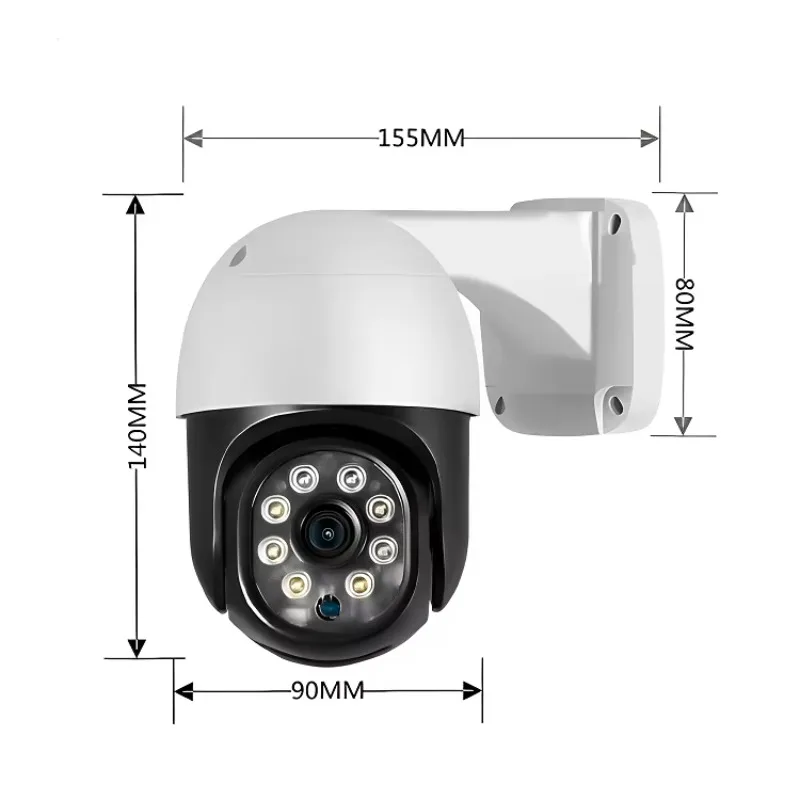 

8Mp 4K Ptz Dome Poe Security Camera System 4 Channel Dvr Nvr 4CH Human Motion Tracking Night Vision Cctv Camera System Kit