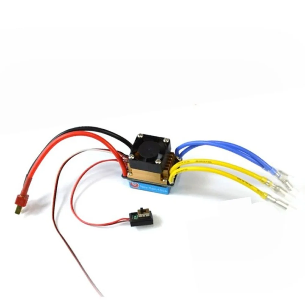 

FATJAY 480A Brushed ESC Dual-motor Water Cooling One-to-two Electronic Speed Controller for RC Boat RC Car