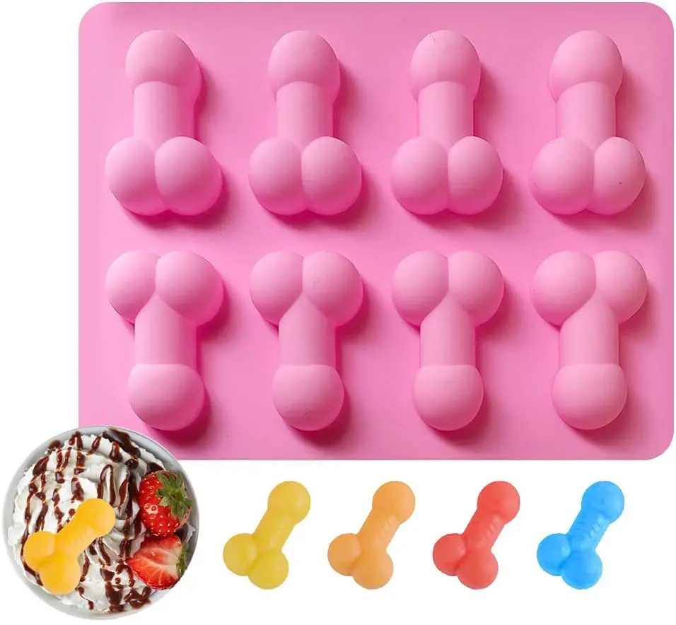 Ice Tray Sexy Penis Cube Cake Mold Silicone Candle Moulds Craft Tools Chocolate ice cube dh2537