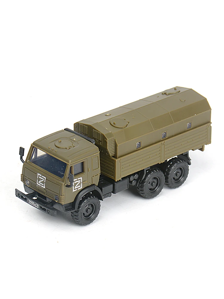 1/72 Russian Kamaz 5350 Armored Personnel Carrier Adhesive Free Quick Assembly Military Model 61011