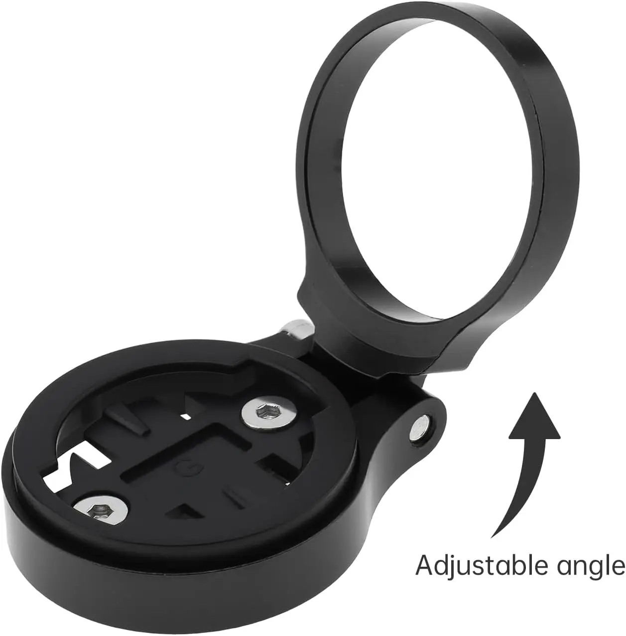 Adjustable Bike Computer Mount, Aluminum Stem Top Cap Bicycle GPS Holder Compatible with Garmin/Wahoo/GoPro Cap Mount gallery 2