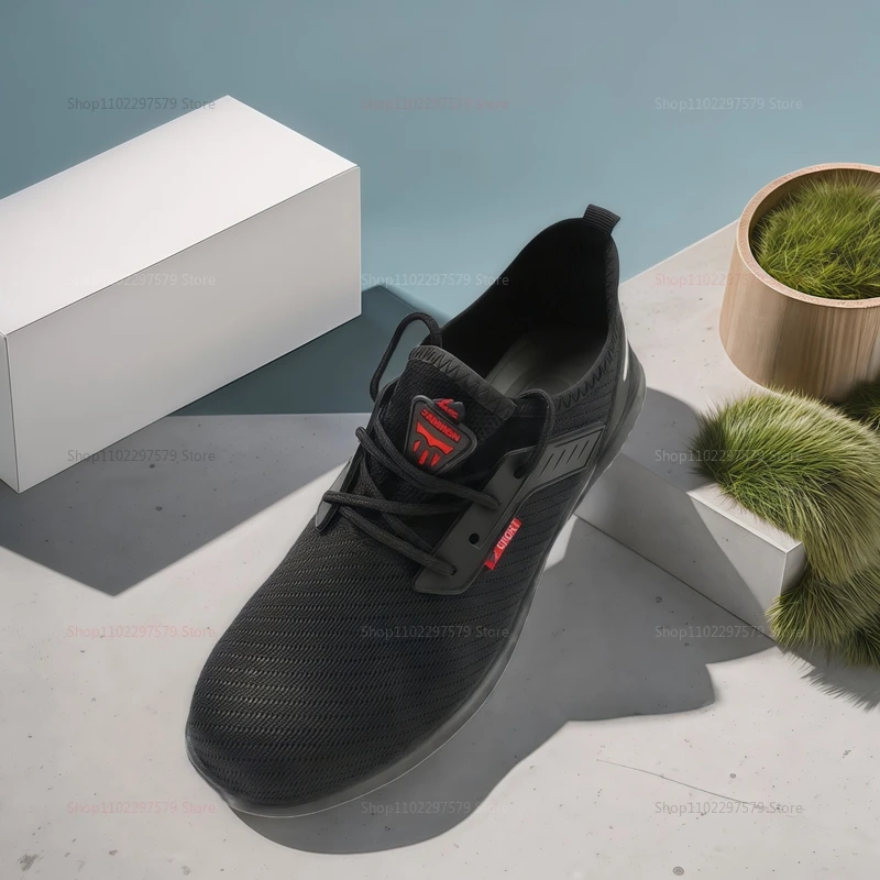 أحذية عمل آمنة للرجال غطاء صلب لأصبع القدم مضاد للسحق ومقاوم للثقب أحذية تكتيكية قابلة للتنفس أحذية صناعية خفيفة الوزن