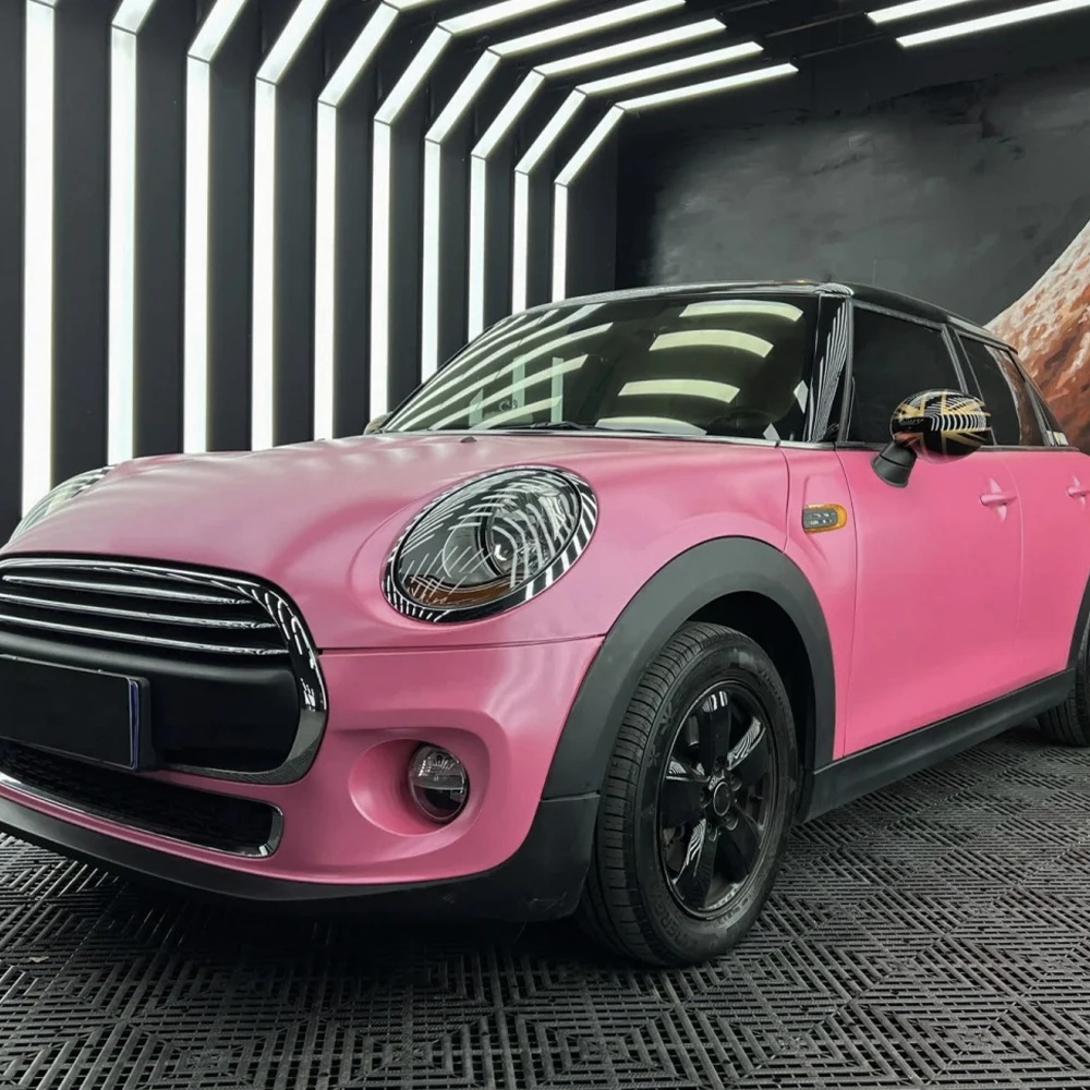 Autoaufkleber Matt Metallic Koralle Rosa Vinyl Verpackungsfolie Blase Kostenlose Aufkleber PET Aufkleber Vinylfolie Autozubehör Dekoration