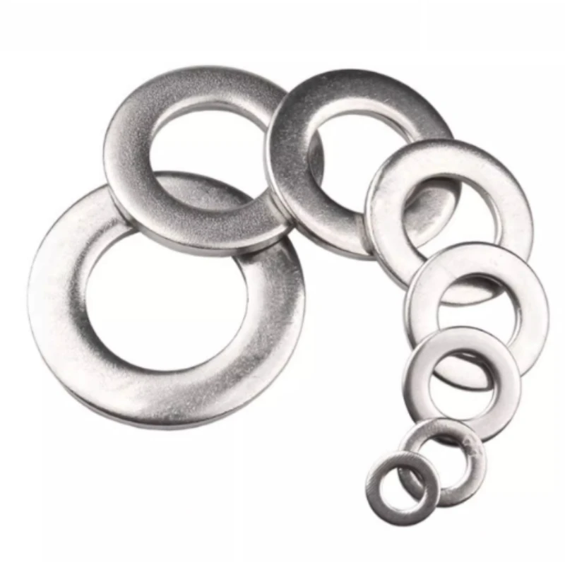 10-200pcs M6 304 Stainless Steel Washers Flat Gaskets Ultra-thin Round Washer Sealing Gasket Thickness 0.8/1/1.2/1.5/2mm