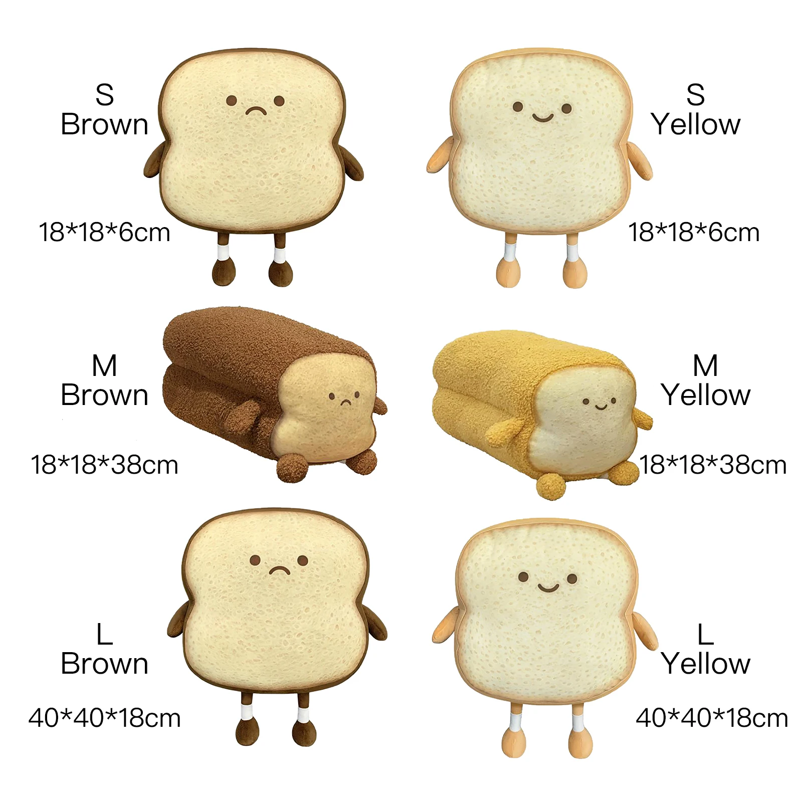 Toast Brot Kissen Lebensmittel Plüsch Spielzeug Gefüllte PlushToast Sofa Kissen Cartoon Puppe Spielzeug oder Kinder Erwachsene Geschenk Hause Schlafzimmer Decor geburtstag