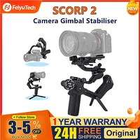 FeiyuTech SCORP 2 Camera Gimbal Stabilizer Built-in AI Tracker Upgrade Joystick Touch Screen for Mirrorless DSLR Camera