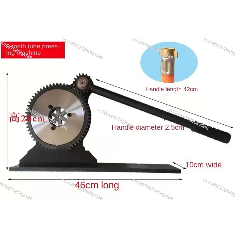Manual Hydraulic Pipe Crimper with 6/8 Dies Portable Crimping Press Tool for Plastic Hose Pipeline Installation Work