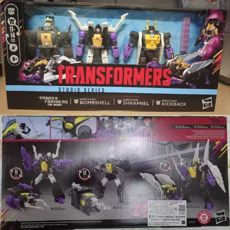 Оригинальный набор трансформирующихся игрушек Hasbro Ss86 The Movie: Механический насекомый-трансформер, коллекционный набор фигурок Insect Kickback Shrapne
