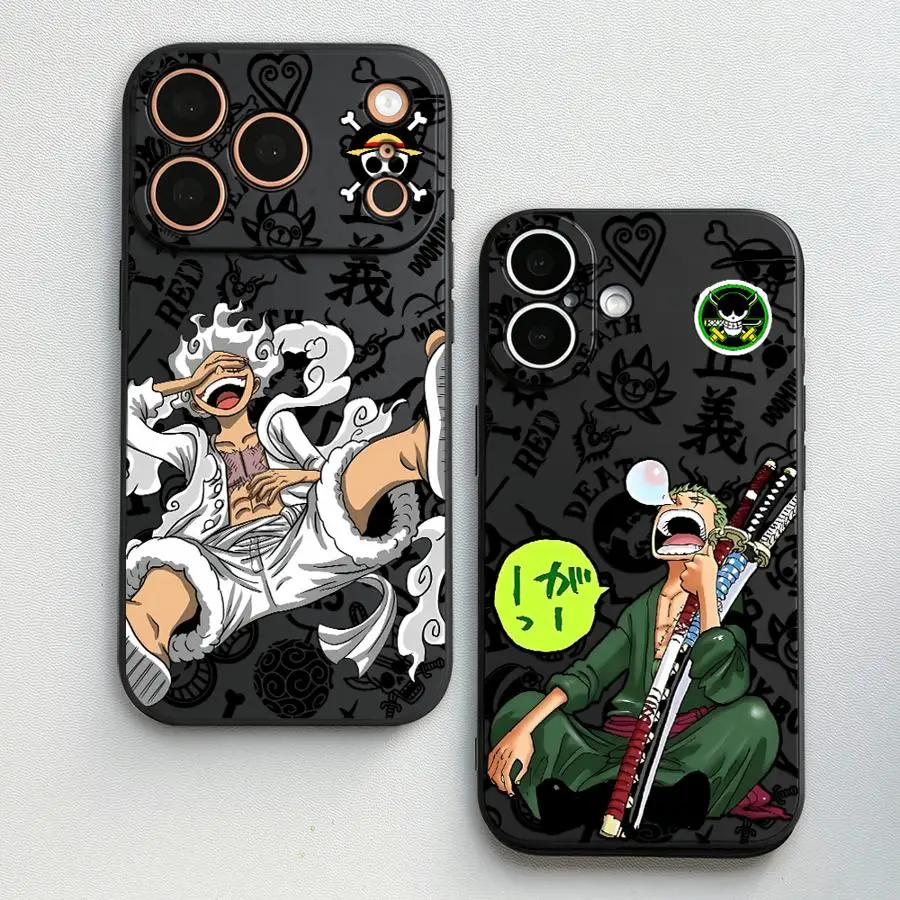 One Pieces Anime Funda Phone Cover Case for Apple iPhone 17 Pro Max 15 Pro 7 8 14 13 11 16 XR XS MAX 17e 12 Air