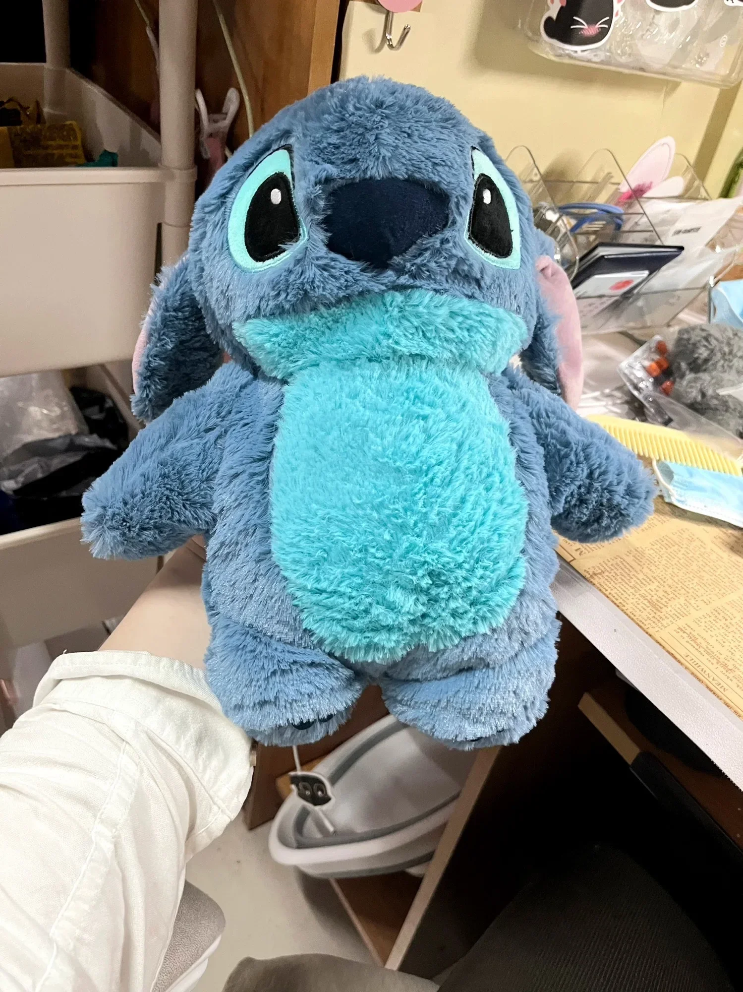 Stitch Angel Lotso botol air panas mewah botol Tangan hangat portabel tas tangan hangat tangan hadiah liburan untuk Girlfrien Monster