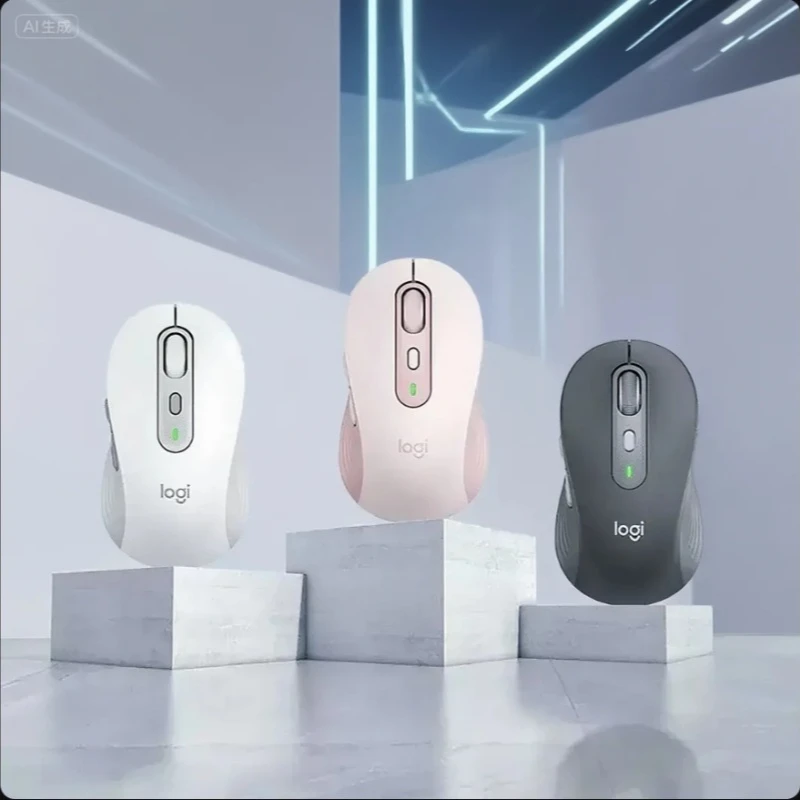 

Беспроводная бесшумная мышь Logitech M750, 2,4 ГГц/Bluetooth, эргономичный дизайн, мультиустройство, для ПК, ноутбука, офиса, домашней работы