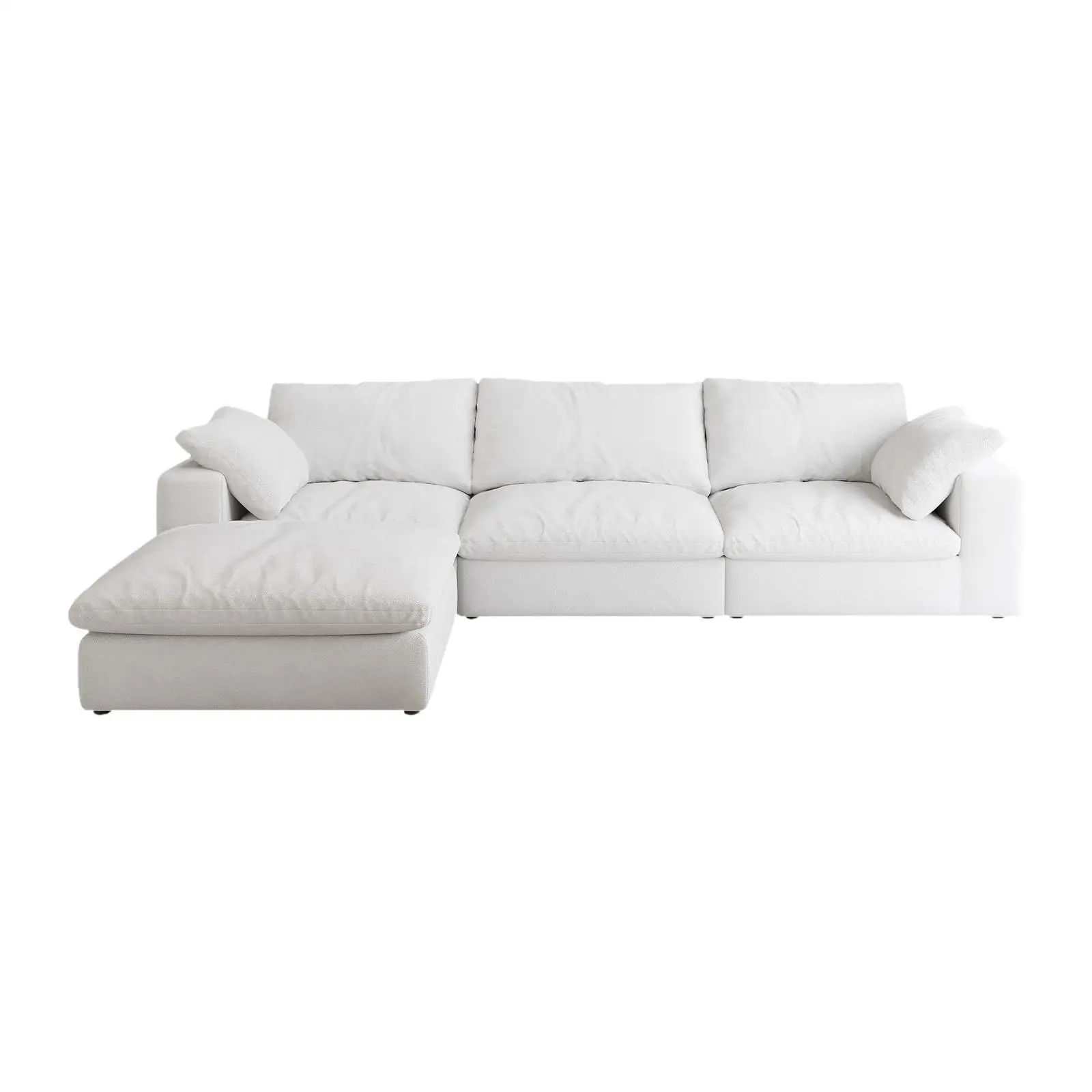 

Cloud Modular Sectional Sofa with Storage Ottoman 120inch Down Filled