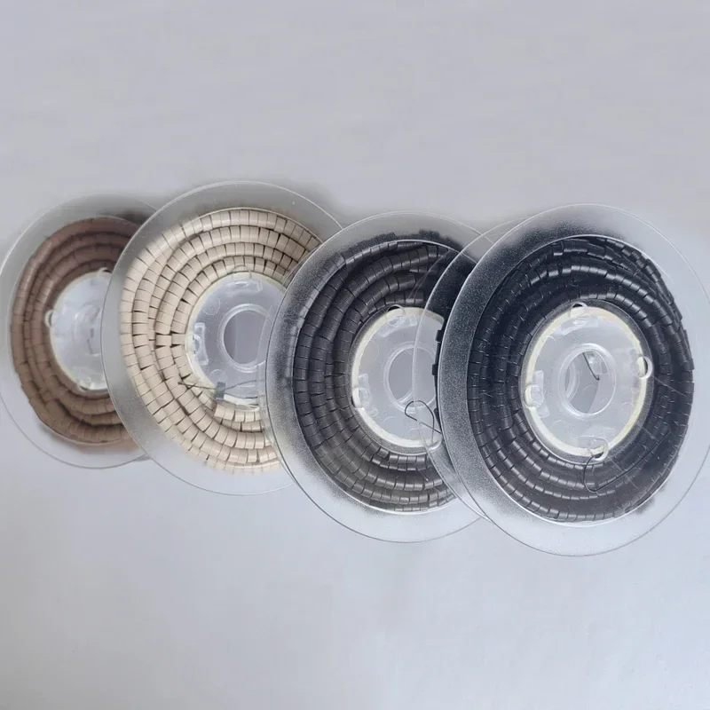 500PCS 4.5*2.5*3.0mm Pre-Loaded Silicone Aluminum Micro Rings Links Beads Hair Extension Tools For Keratin Hair extensions