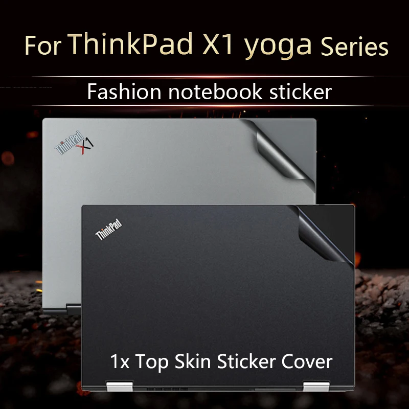 1x Top Skin Sticker Cover For Lenovo ThinkPad X1 Yoga Series/X1 Titanium Yoga Gen1/New S1 S2 Series/L13 Yoga Gen2/X13 Yoga/ X390