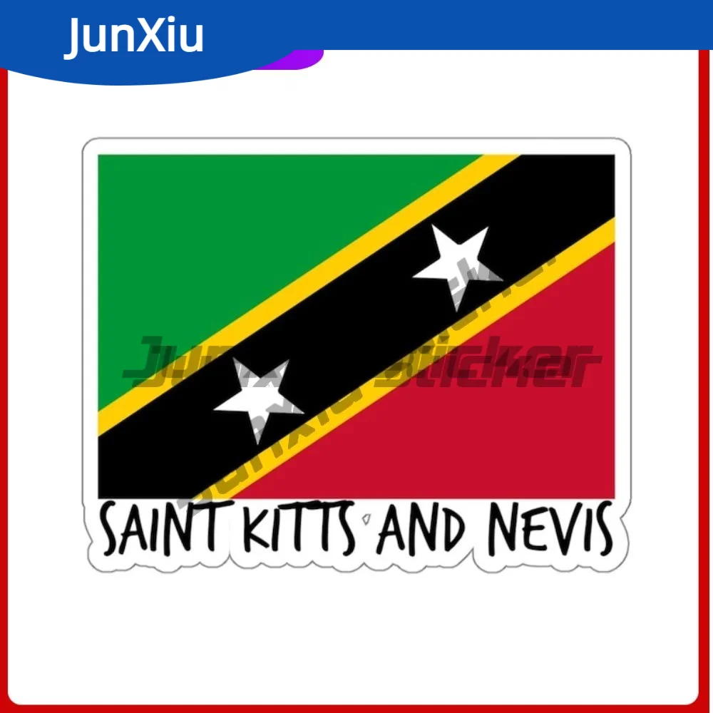 

Прапор Saint Kitts и Nevis, дорожная наклейка, тема острова карибского моря, дорожные наклейки, внедорожник, кузов, гитара, мотоциклетный шлем, пикап, автомобили