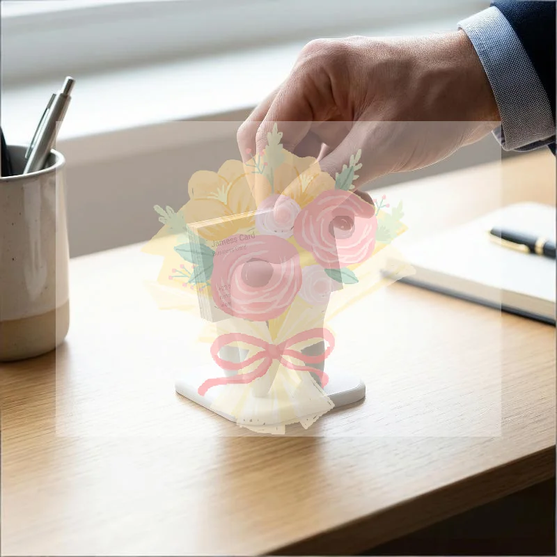 Creative Teeth Styling Business Card Storage Box Clinic Front Desk Display Stand Desktop Decoration Ornaments