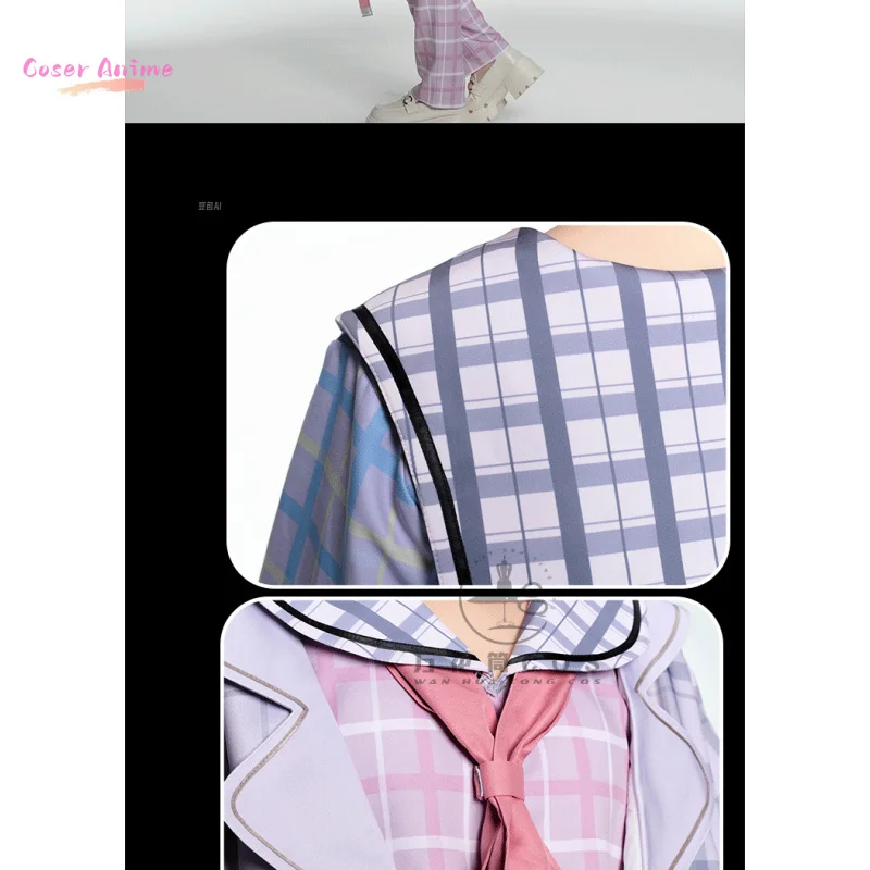 لعبة NIJISANJI Kanae Kuzuha أزياء تنكرية موحدة لحفلة الهالوين للنساء والرجال كرنفال الدعامة