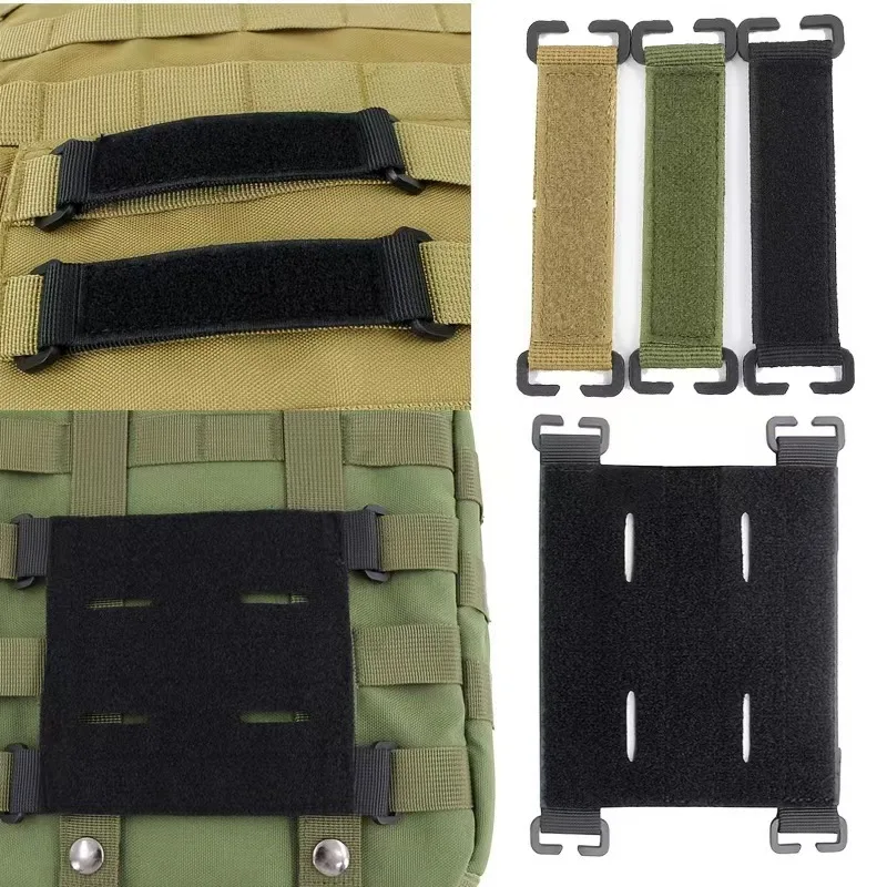 New Molle Patches Attachment Hook&Loop Panel DIY Badges Patch Display Holder Board Bags Backpack Vest Converter Ribbon Adapter
