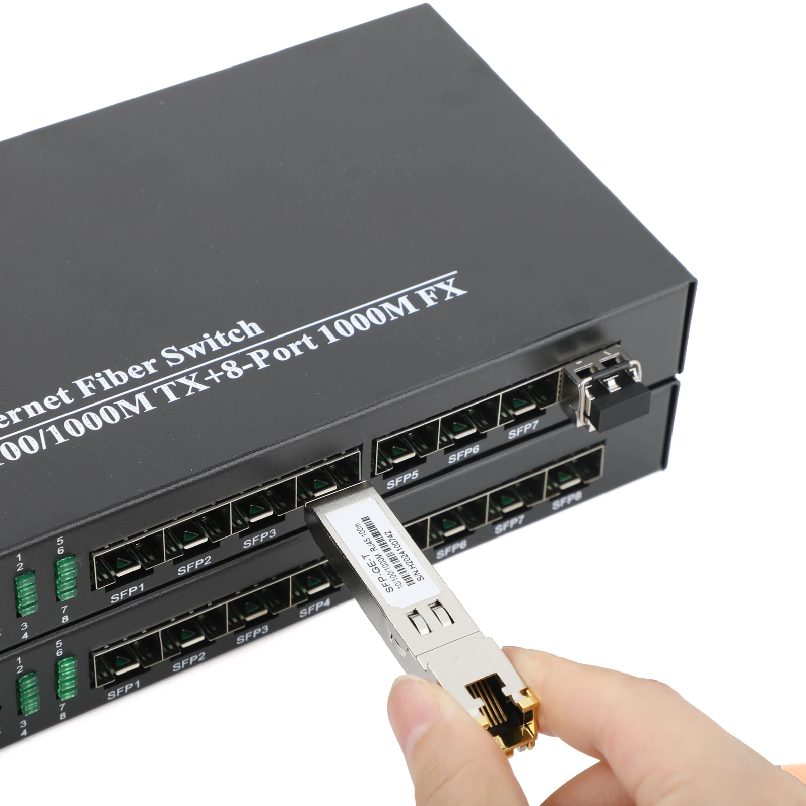 기가비트 RJ45 SFP 모듈 10M/100M/1000M 적응형 1000Mbps 1.25G 10G 트랜시버 모듈 시스코/미크로틱 이더넷 스위치용