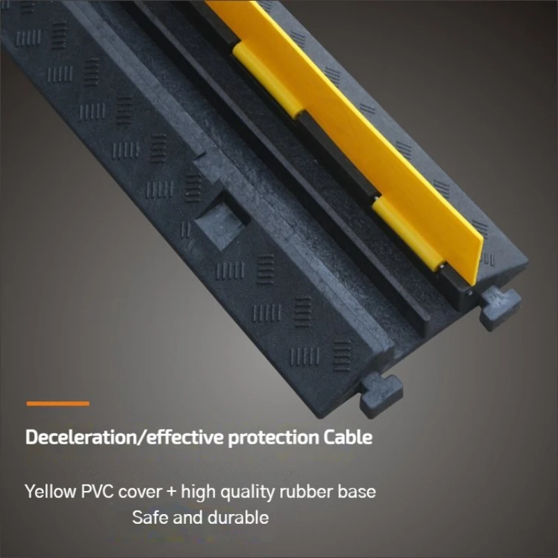 PVC Two Groove Speed Belt Double Groove Plate Rubber Speed Belt Stage Laying Plate Wire Protection Plate Rubber Plastic