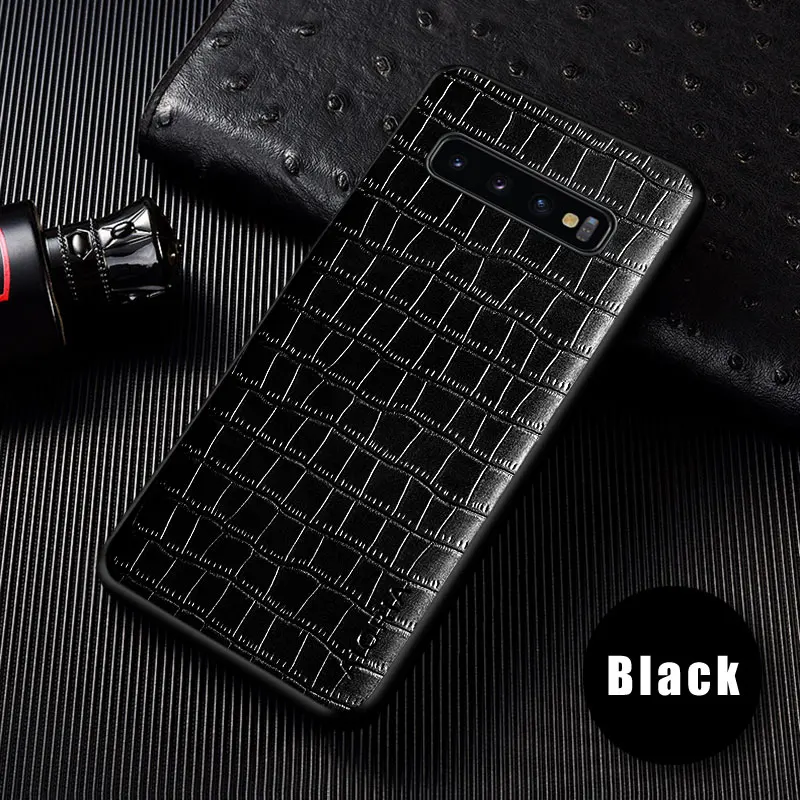 Luxury Crocodile Leather Case For Samsung Galaxy S10 5G S10 Plus Lite S10E Slim Fit Premium Cover for samsung s10 phone case