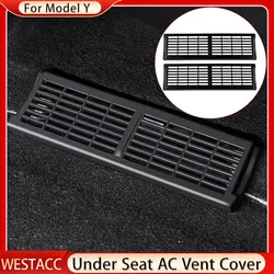 Car Rear Under Seat AC Vent Cover per Tesla Model Y Modely 2020-2023 2Pcs Anti Dust Air Conditioner Outlet Pad Case accessori