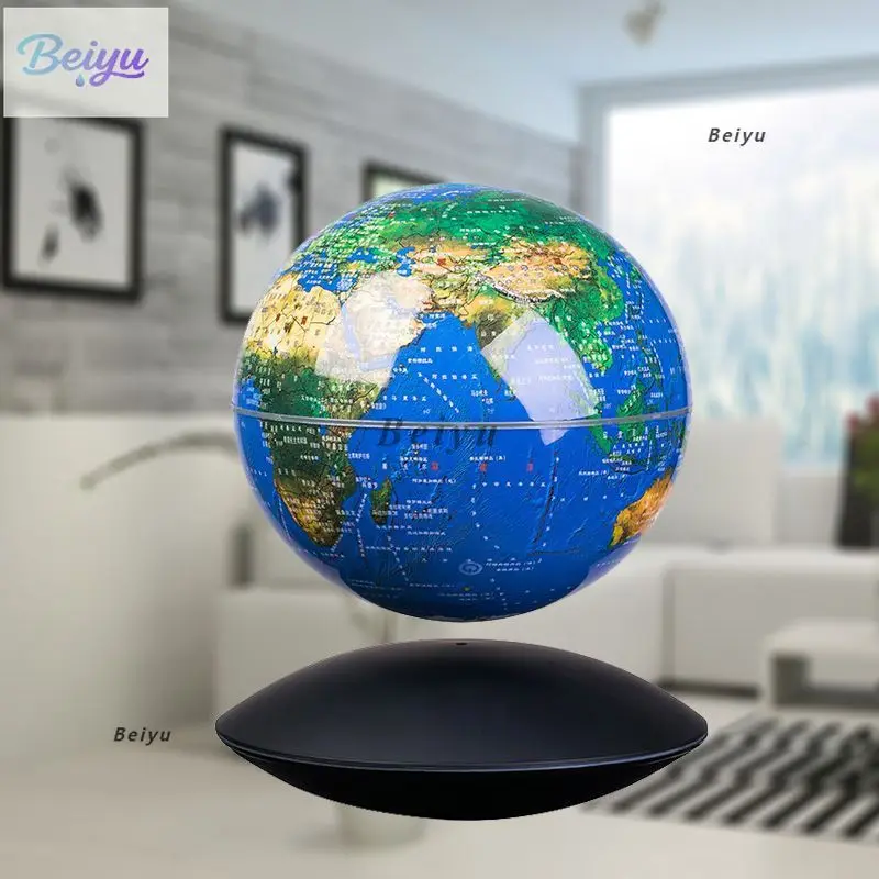 Hot Selling Hengyi Maglev 6 Inch Luminous Globe Ornament Creative Crafts Gift Maglev Earth