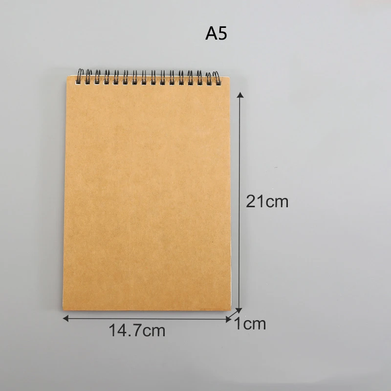 Sketchbook desenho livro de arte desenhado à mão livro em branco bobina espessada folhas soltas casca dura flip aquarela mão