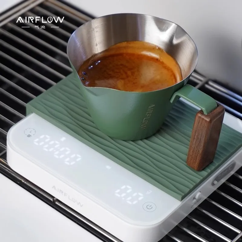 

1 PC AIRFLOW coffee electronic scale espresso hand brewed coffee timing scale portable rechargeable MINI electronic scale