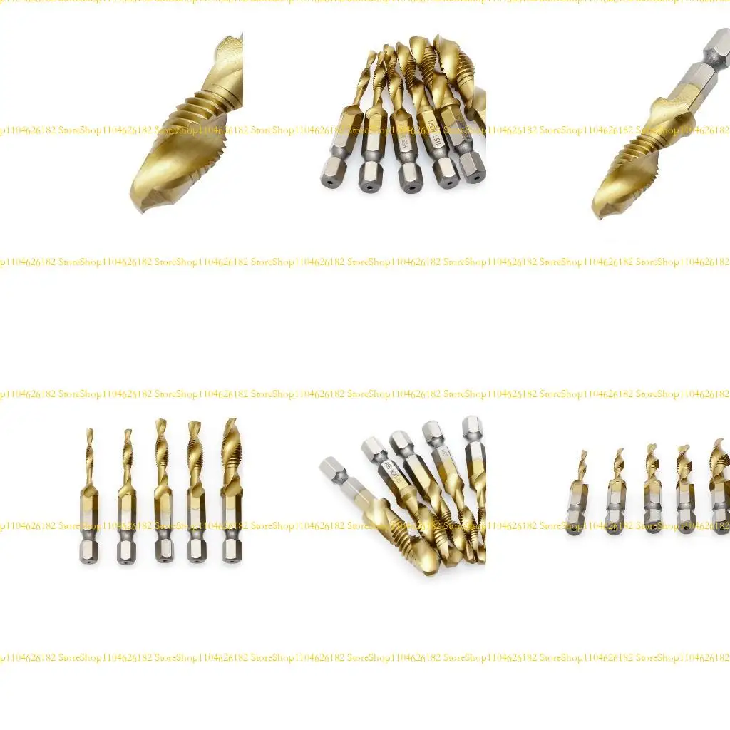 

Q2Q4 1 Set Shank M3-M10 for Titanium Plated HSS Hand Screw Thread Metric Tap Dril