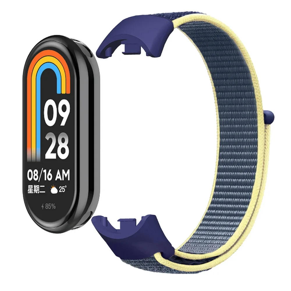 Nylon Loop Strap for Xiaomi Mi Band 9 Smartwatch Bracelet Breathable Replacement Correa for Mi Band 8 Belt Wristband Accessories