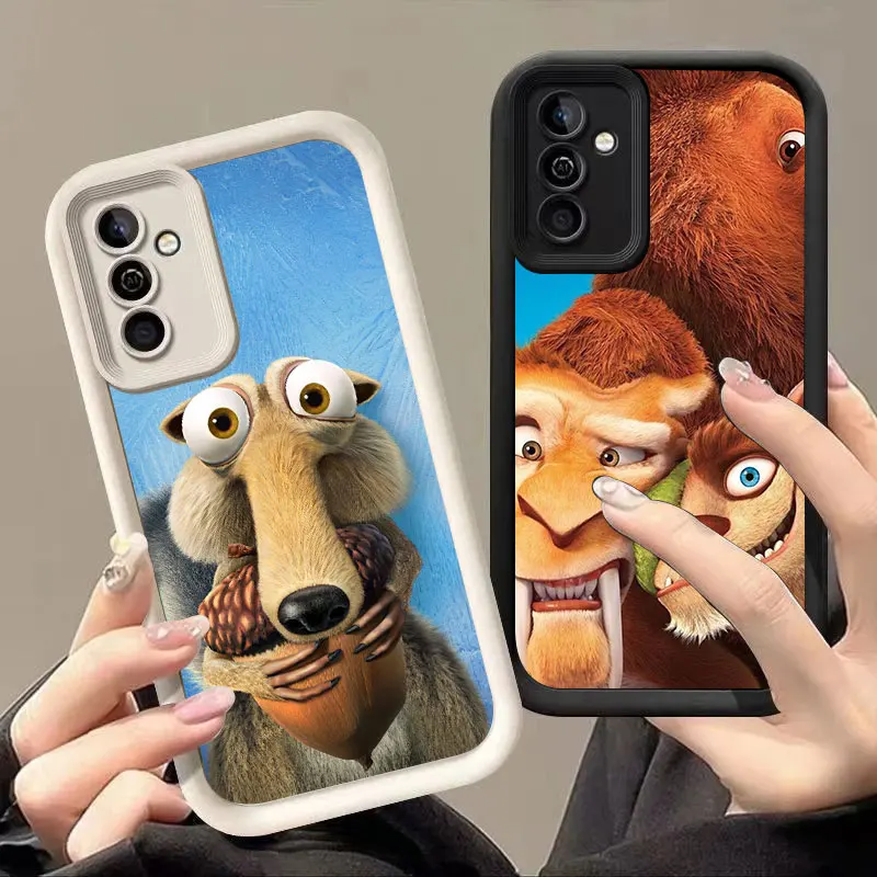 Anime Ice Age Phone Case For Samsung Note 20 Ultra A03 Core A04 A05 S A01 A06 A20 A30 A50 M12 M13 M15 M34 5G M51