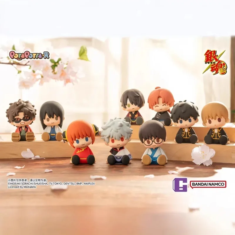 정품 재고 있음 Potepotte-R Gintama Drop Glue Sitting Series 블라인드 박스 애니메이션 클래식 트렌디 Acg 상품 장난감 깜짝 카와이 선물