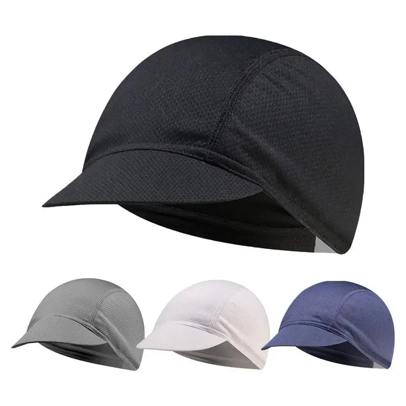 Men Outdoor Quick-Drying Bicycle Riding CapMesh Fabrics Breathable Solid Color Cycling Hat Portable Dustproof Breathable Hat