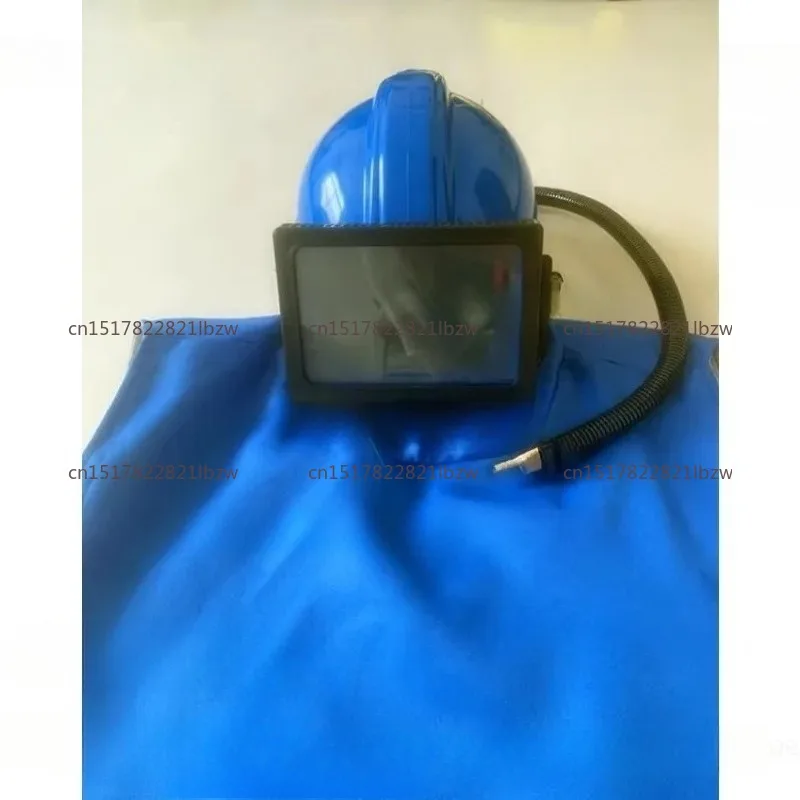 Safety Protection Sandblasting Helmet, Mask, Sanding Helmet, Protective Helmet, Sandblasting Cap, Shawl, Trachea