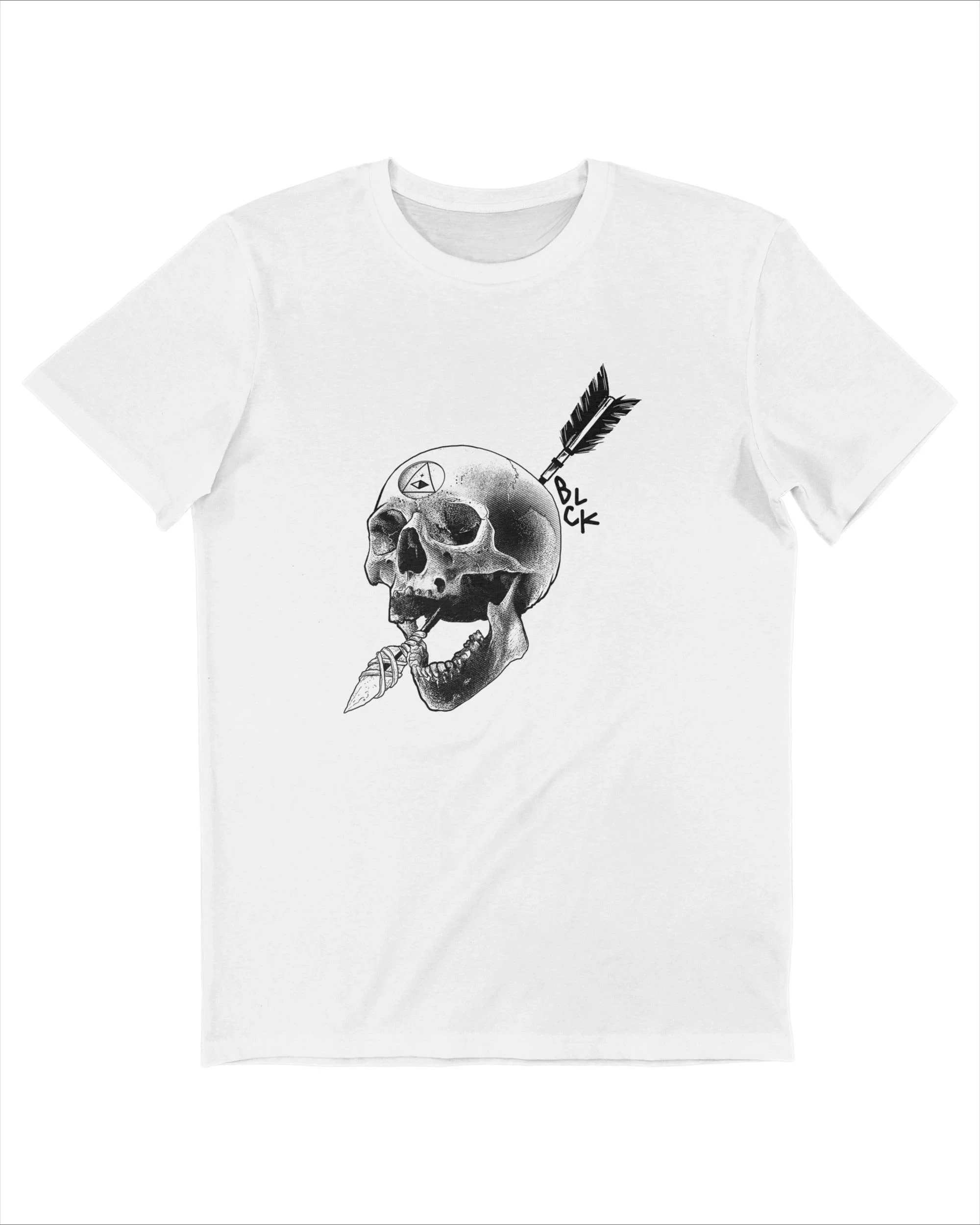 

Tête De Mort Transpercée Graphic Printing Summer Luxury Brand Cotton Men's and Women's T-Shirts Street Fashion Clothing