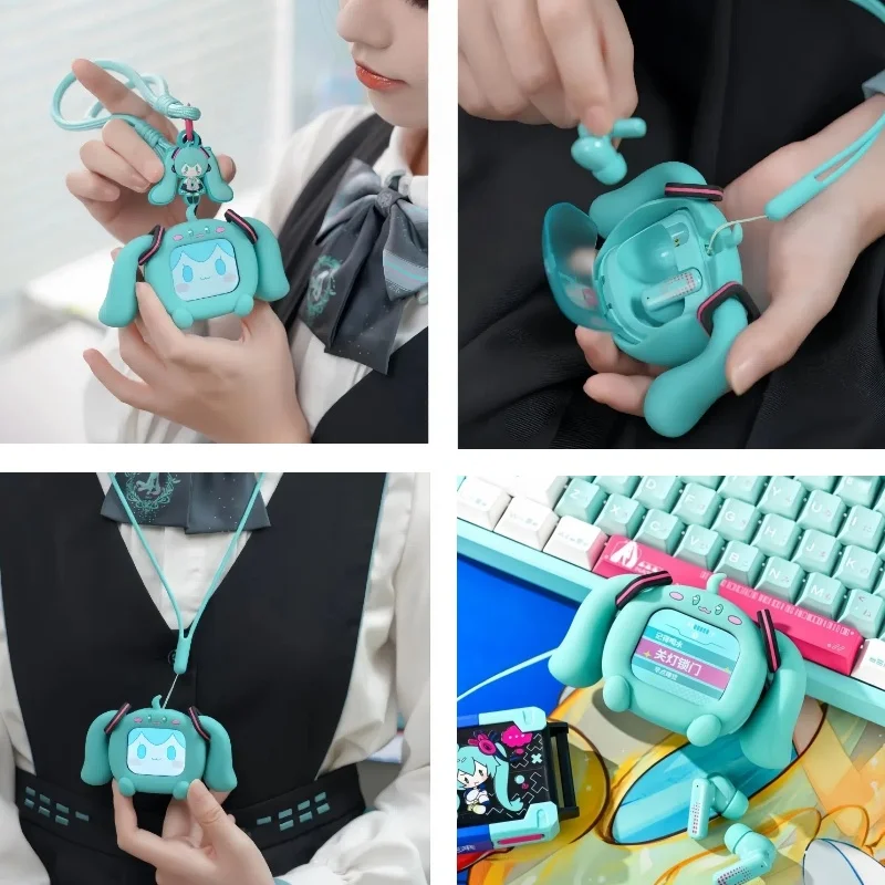

Hot New Miku Touch Screen Interactive Wireless Bluetooth Anime Peripheral Cube Face Lcd Cute Headset Toys Friend Festvial Gifts