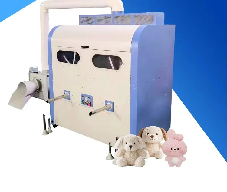 Efficient Dual-Hopper Fiber Filling Machinery for Pillow Production Featuring Core Components and Low Noise Design